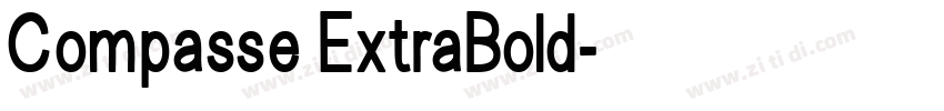 Compasse ExtraBold字体转换
